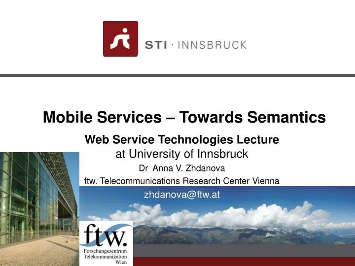 mobile services towards semantics