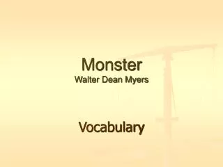 Monster Walter Dean Myers