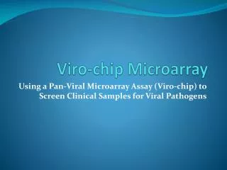 Viro -chip Microarray