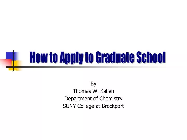 by thomas w kallen department of chemistry suny college at brockport