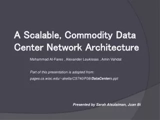 A Scalable, Commodity Data Center Network Architecture