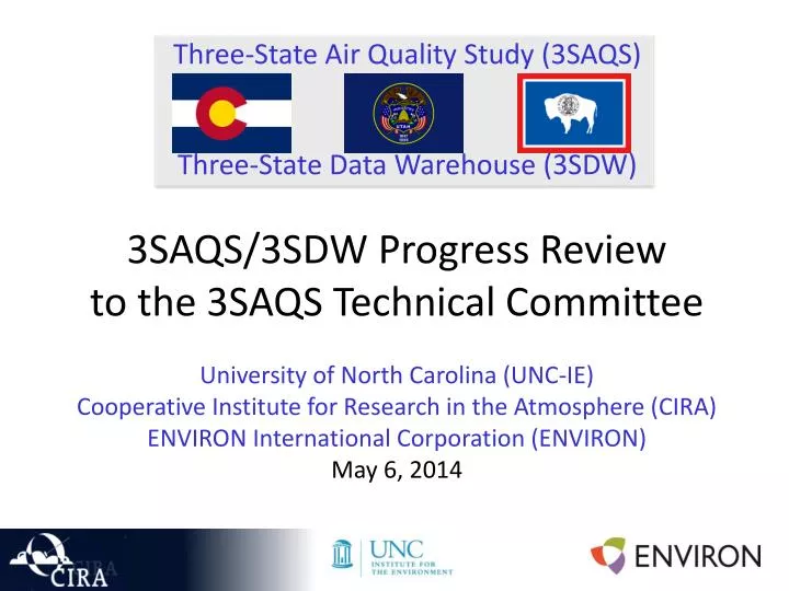 three state air quality study 3saqs three state data warehouse 3sdw