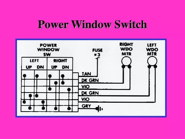 power window switch