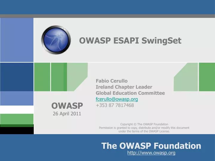 owasp esapi swingset