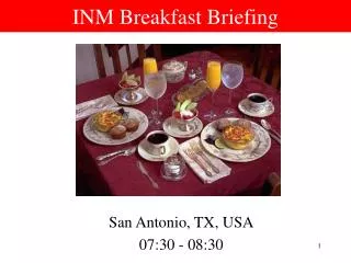 INM Breakfast Briefing