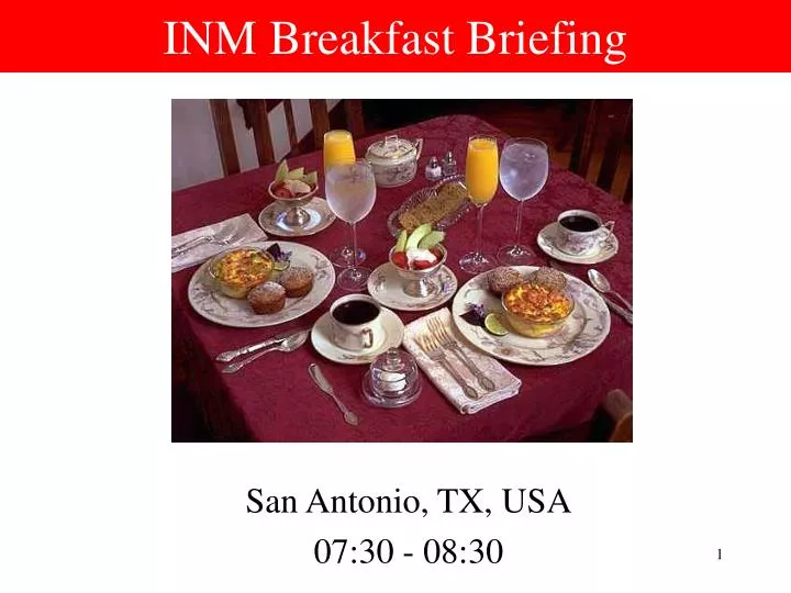 inm breakfast briefing