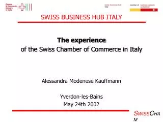 SWISS BUSINESS HUB ITALY
