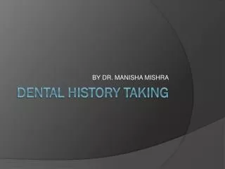 by dr manisha mishra