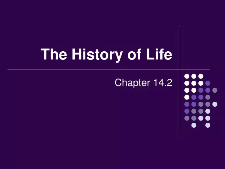 the history of life