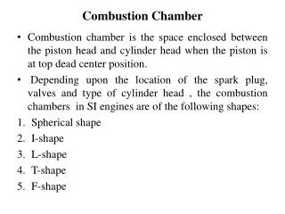 Combustion Chamber