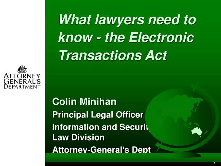 what lawyers need to know the electronic transactions act