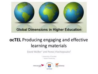 ocTEL Producing engaging and effective learning materials