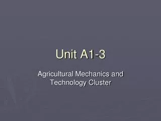 Unit A1-3