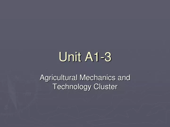 unit a1 3