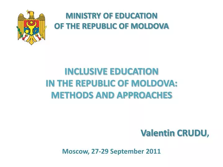 ministry of education of the republic of moldova