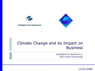 Climate Change and its Impact on Business