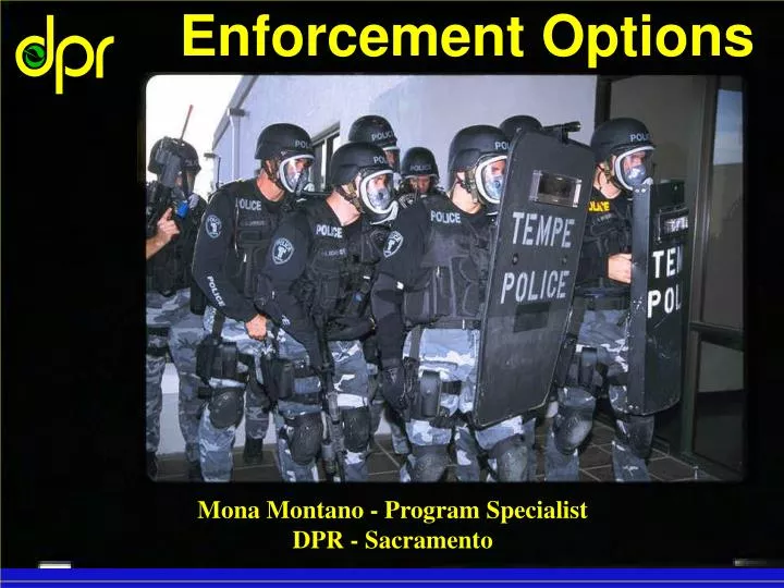enforcement options