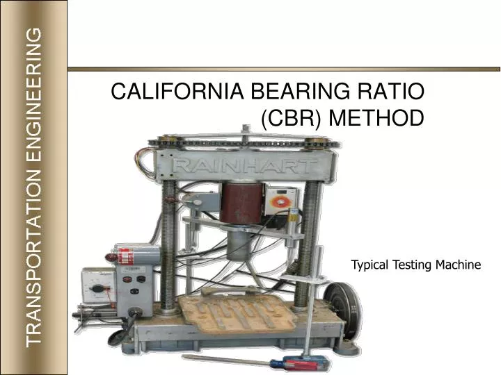 california bearing ratio cbr method