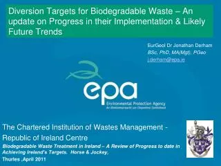 The Chartered Institution of Wastes Management - Republic of Ireland Centre