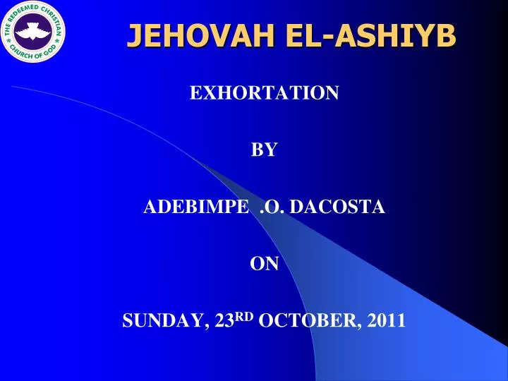 jehovah el ashiyb