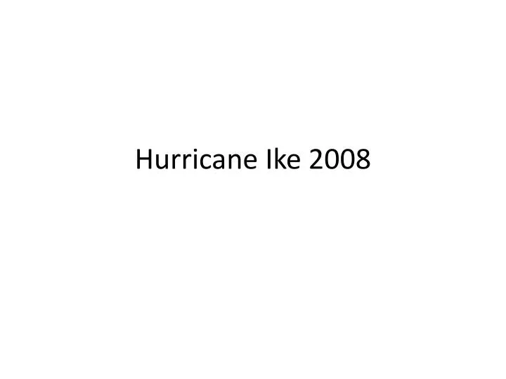hurricane ike 2008