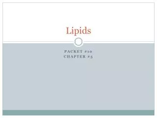 Lipids