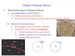 Chapter 5 Planetary Motion - slide 1