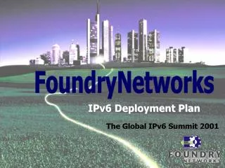 IPv6 Deployment Plan