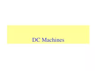 DC Machines