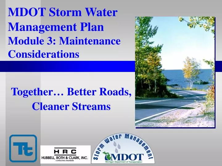 mdot storm water management plan module 3 maintenance considerations