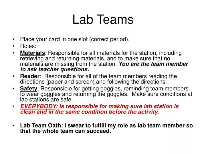lab teams