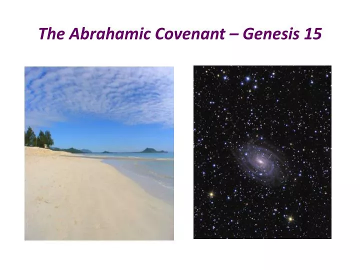 the abrahamic covenant genesis 15