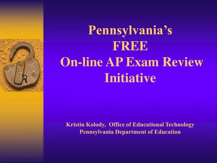pennsylvania s free on line ap exam review initiative