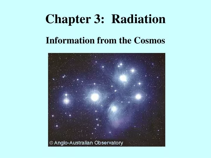 chapter 3 radiation