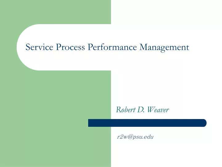 service process performance management