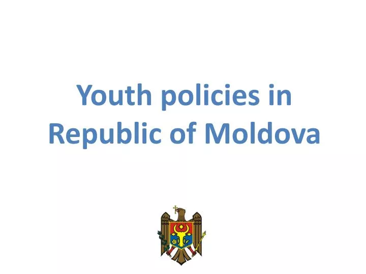 youth policies in republic of moldova