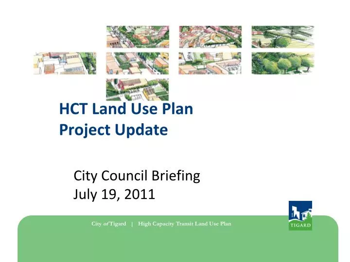 hct land use plan project update