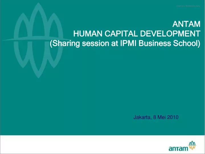 antam human capital development sharing session at ipmi business school