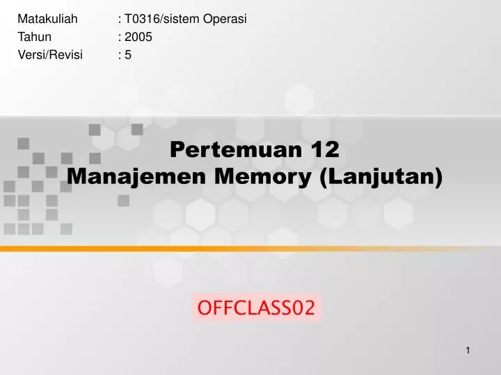 pertemuan 12 manajemen memory lanjutan