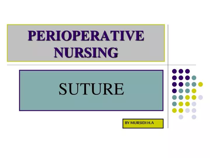 perioperative nursing