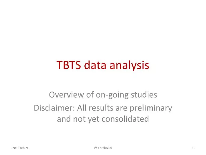 tbts data analysis