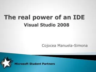 the real power of an ide visual studio 2008