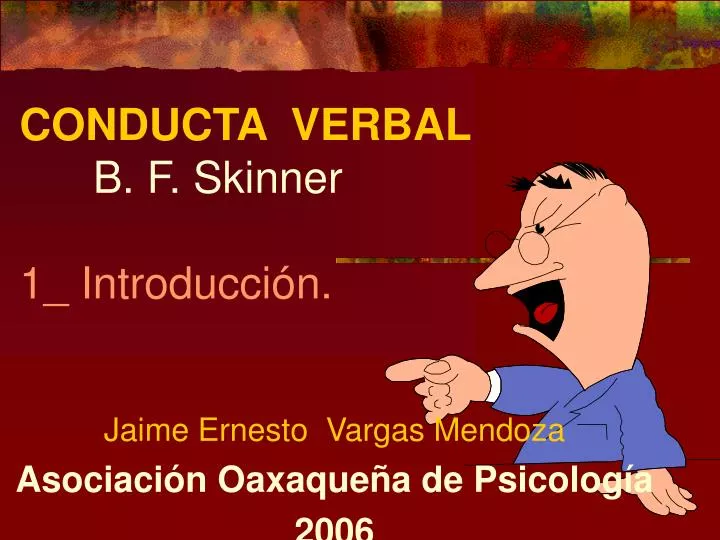 conducta verbal b f skinner 1 introducci n