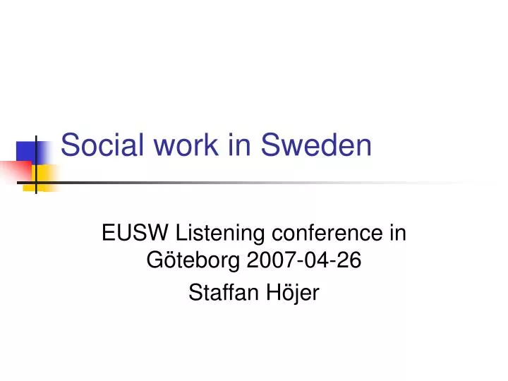 social work in sweden