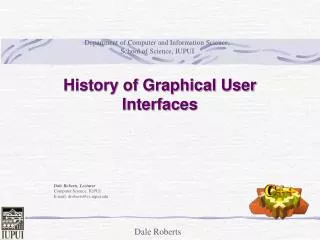 History of Graphical User Interfaces