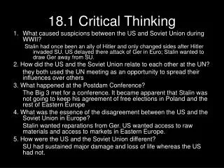 18.1 Critical Thinking