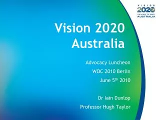 Vision 2020 Australia