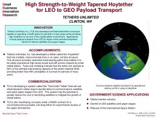 Communications satellite boosted to its operational orbit by an RLV using a Hoytether