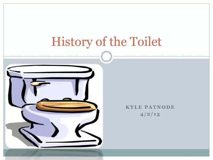 history of the toilet