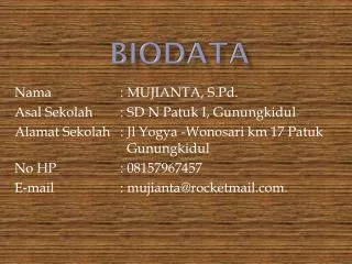 biodata